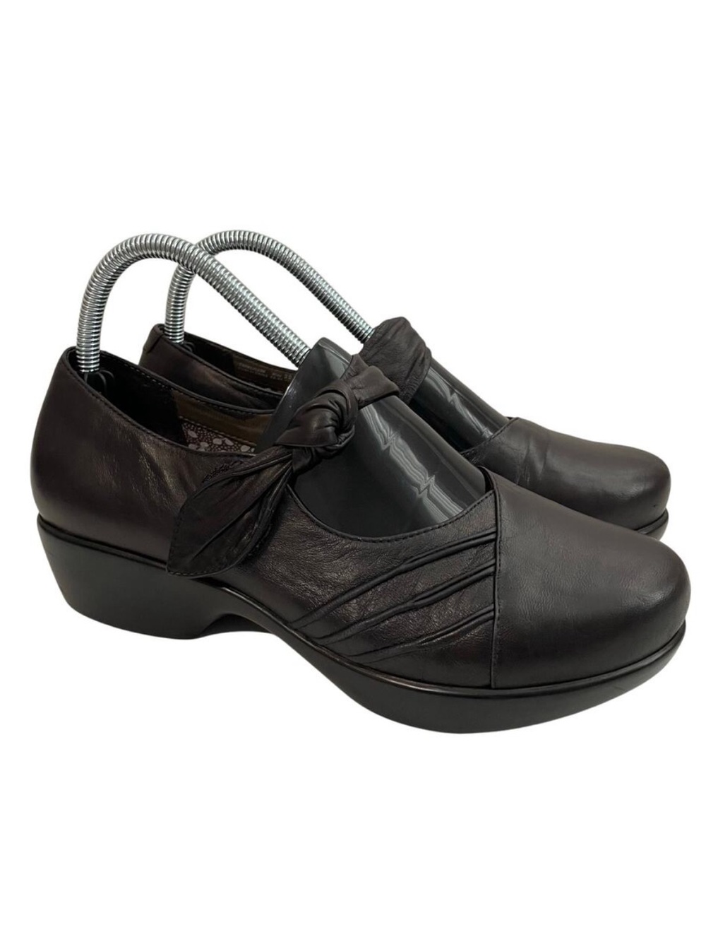 Dansko Ainsley Women's Mary Jane Platform Clogs Leather Brown Size 9 EU 39